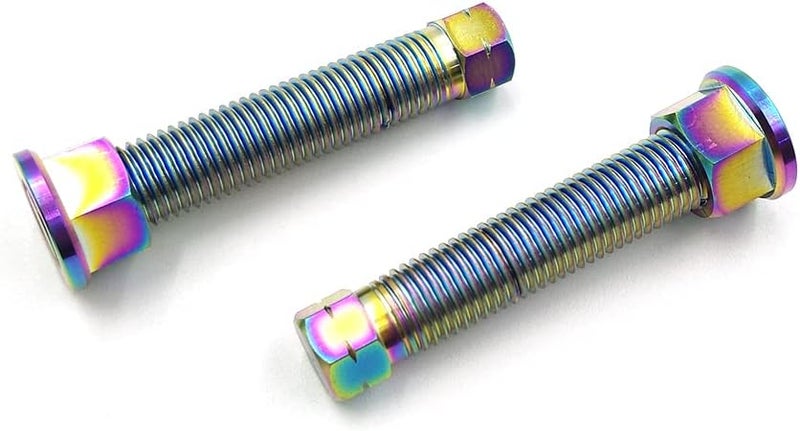 PROOTOM Motorcycle Titanium Alloy Chain Adjuster Bolt 1 Pair M8*1.25 Motocross for CRF WRF YZF KXF RMZ Dirt Bike (M8 Phantom) - Image 1